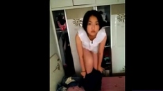 Chinese girl striptease