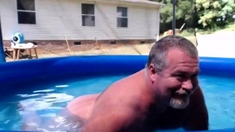 Naked Pool Dad