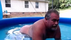 Naked Pool Dad