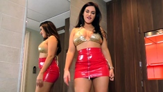 Cute curly brunette solo webcam masturbation