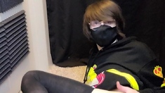 Amateur crossdresser solo play