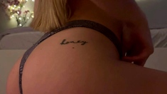 Blonde emo amateur solo masturbation