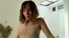 Small titted babe Monica Sweet in