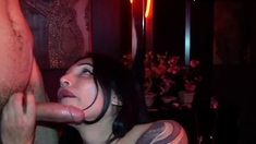 Brunette hookup amateur blowjob and dirtytalk sexdate