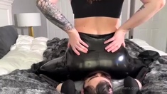 amateur MILF getting fucked and takes cum in mouth