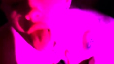 Wet and messy amateur blowjob and handjob