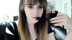 Curly Blonde Teen Records Solo Dildo Masturbation More at