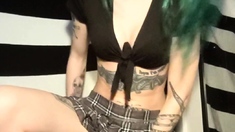 Small titted teen from EU masturbating