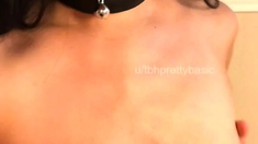 Hot amateur teen girl with big boobs toying pussy on cam