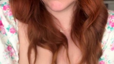 Big boobs milf masturbates with her dildo