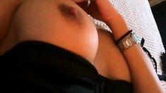 Amateur Big Boobs jerks Big Dick