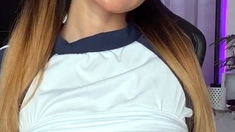 Hottest brunette solo webcam masturbation 2