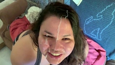 MILF Blowjob cumshot facial