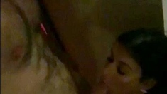 Slut gives wam deep throat pov blowjob and handjob