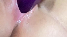 Girls Out West Amateur double toy masturbation