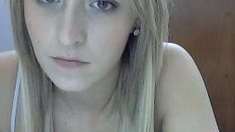 Blonde Teen Solo Masturbating On Webcam