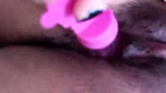Close up solo beauty toying ass