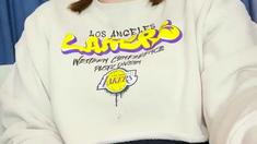 Amateur blonde teen sucks cock in POV in bathroom