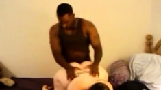 Interracial Amateur Sex with a BBW