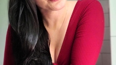 Hottest brunette solo webcam masturbation 2