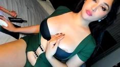 Amateur Big Boobs jerks Big Dick