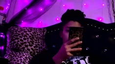 Shemale Tranny Enjoying Solo Masturbation