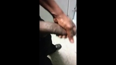 Big Black Cock Masturbation At Work