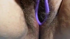 Rubbing And Fingering My Wet Hairy Pussy Until I Squirt