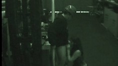 Daring Couple Gets Caught Having Oral Sex By A Security Camera