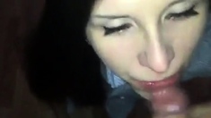 Amateur Blowjob And Facial On Exgf