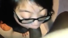 Chinese girl sucking and facial from bbc